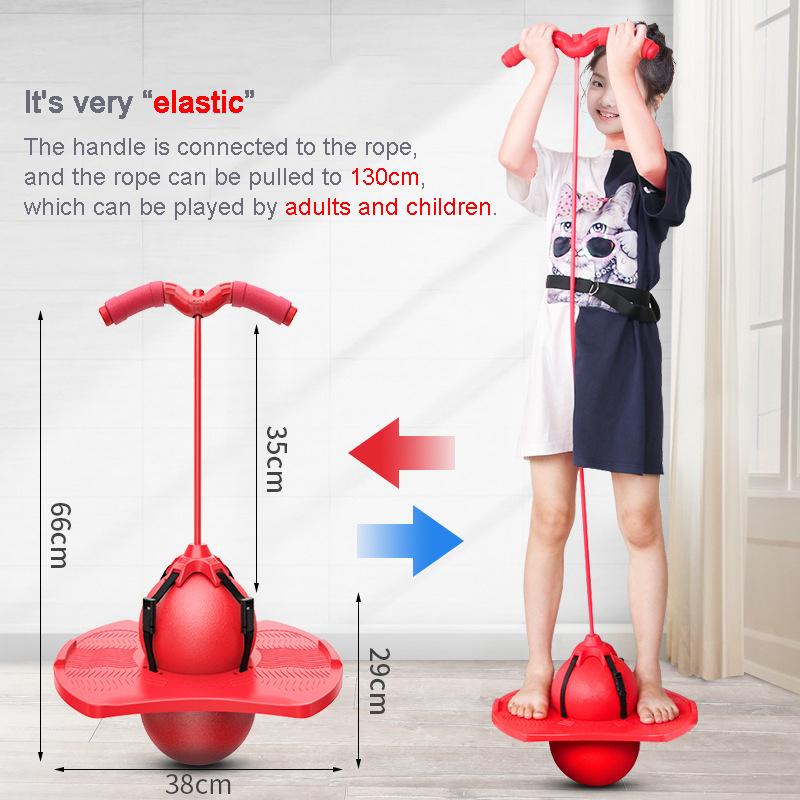 Jucării de Exterior Mingie Elastică cu Mâner Pompă Platformă de Echilibru Mingie Elastică Pogo pentru Copii Loc de Joacă Competiție Sportivă Jucărie