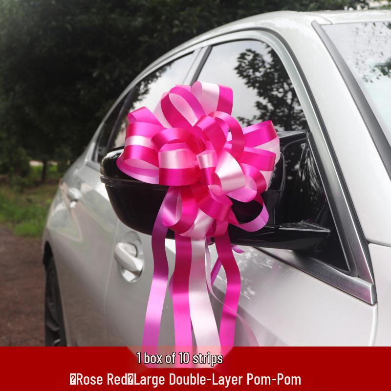 Large Wedding Car Ribbon Decoration for Bridal Team