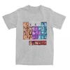 Disney Fairy Tale Men's T-shirts Periodic Table Of Fairy Tales Design Men's Clothing  Summer Cotton Hip Hop Street T Shirt Y2k