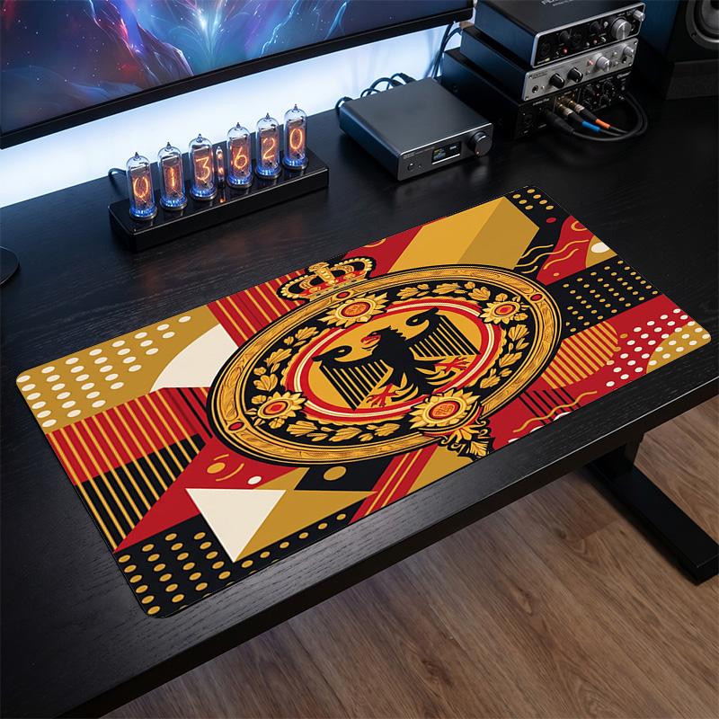 Belgium Football Crest Mouse Pad, Extended Non Slip Rubber Desk Mat for Gaming Office Laptop Fan Gift