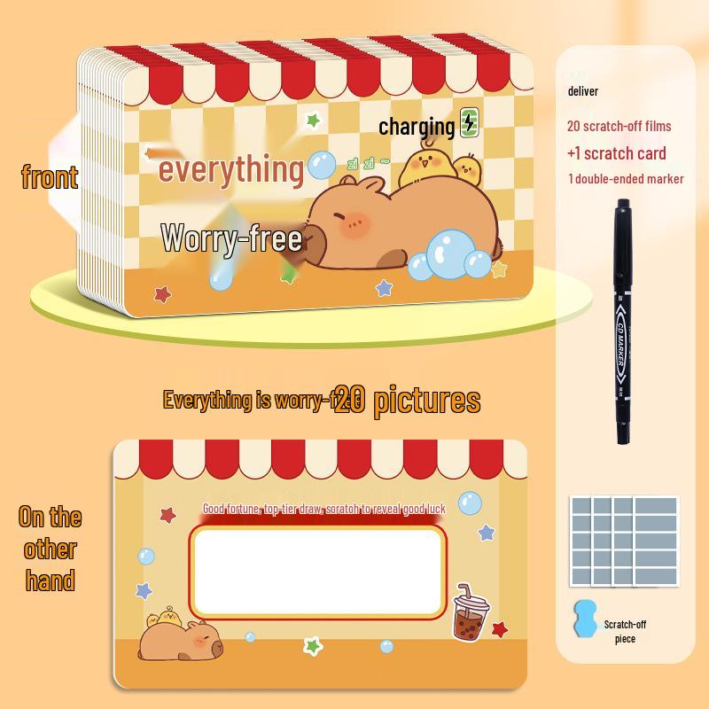 Interactive Lucky Scratch-off Cards for Elementary and Kindergarten Students