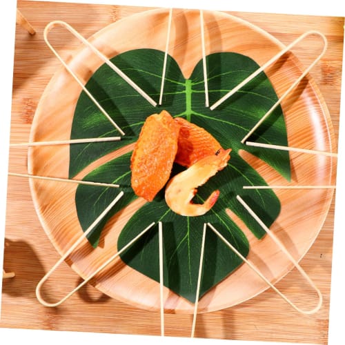 OUNONA 16pcs Bamboo Food Clips, Bamboo Tongs, Small Bamboo Cooking Tongs, Kitchen Supplies, Bamboo Serving Tongs, Bamboo Salad Tongs, Bamboo Kitchen T