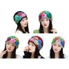 Cotton Crochet Brimless Hat With HollowOut Flower Design Summer Vacation Casual Skull Cap For Women Everyday Wear