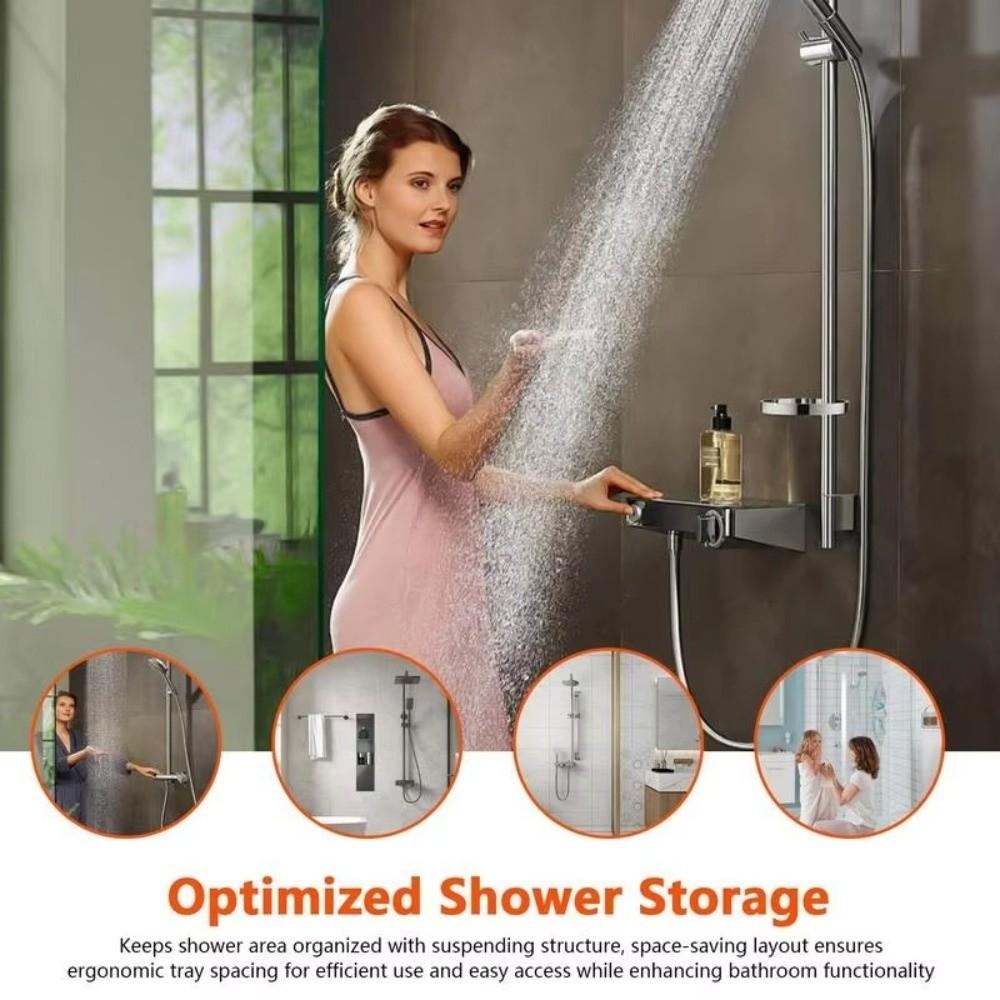 Space-Saving Soap Dish Storage Holder Strong Load-bearing Bathroom Shelf Shower Shelves  Home