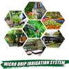 DIY Micro Drip Irrigation System Garden Plant Self Automatic Watering Timer Garden Hose Kits 25m With Adjustable Dripper New