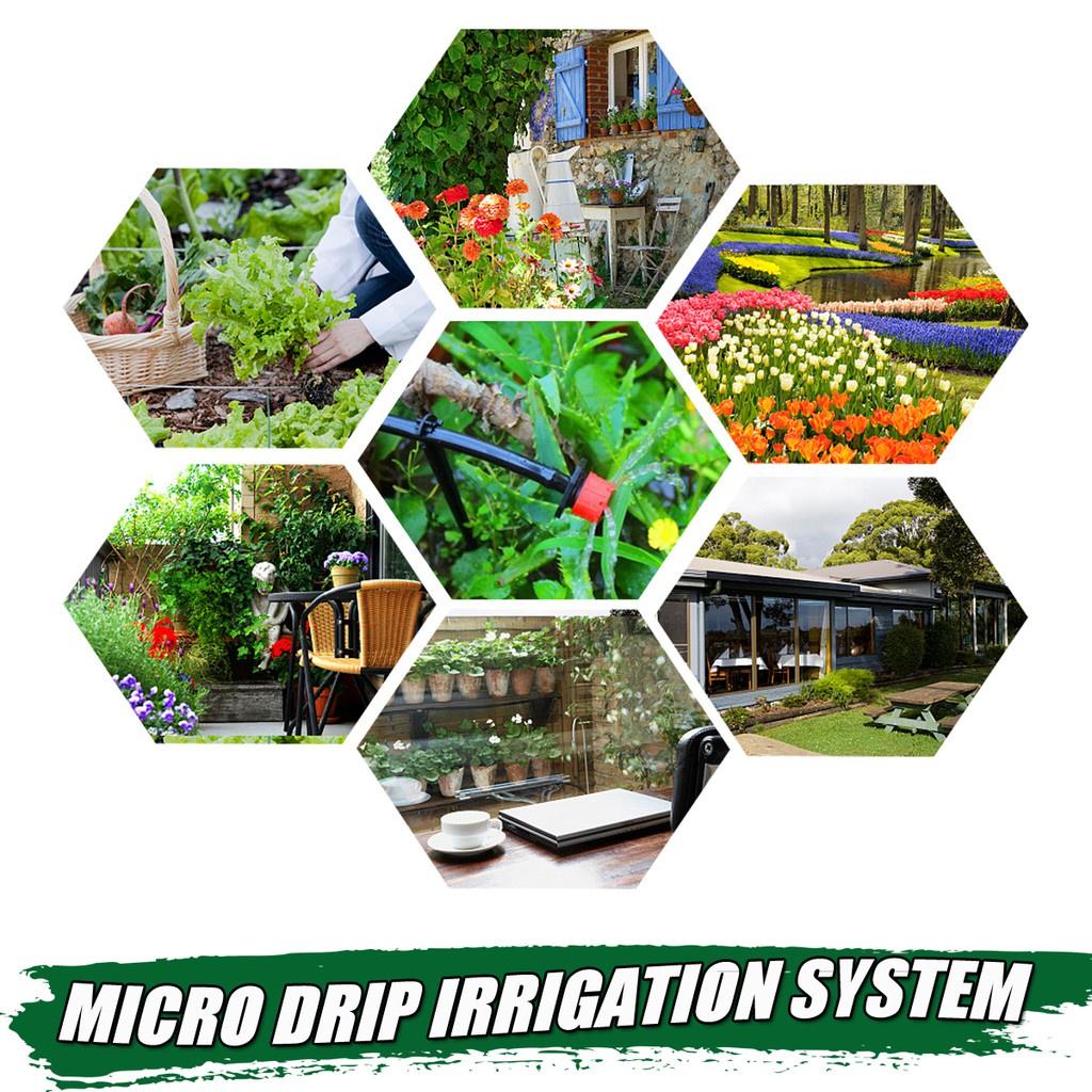 DIY Micro Drip Irrigation System Garden Plant Self Automatic Watering Timer Garden Hose Kits 25m With Adjustable Dripper New