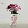 Doniczka na kwiaty w kształcie twarzy Love Style Girl Head Plant Pot Small Lady Face Planter dla sukulentów do wnętrz i na zewnątrz, centralny element biurka do salonu