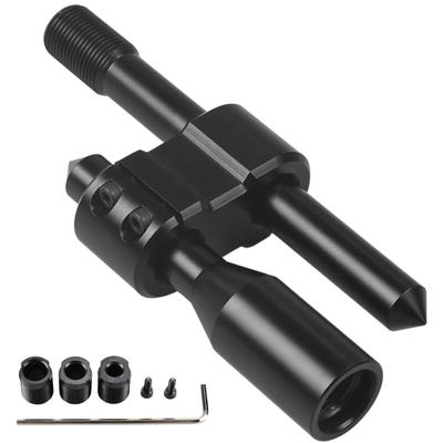 MSMint Schalthebelverlängerungsadapter Verstellbar Aluminium M18x1.5 MT Auto Universal Auto LKW Schwarz Drift Altes Auto
