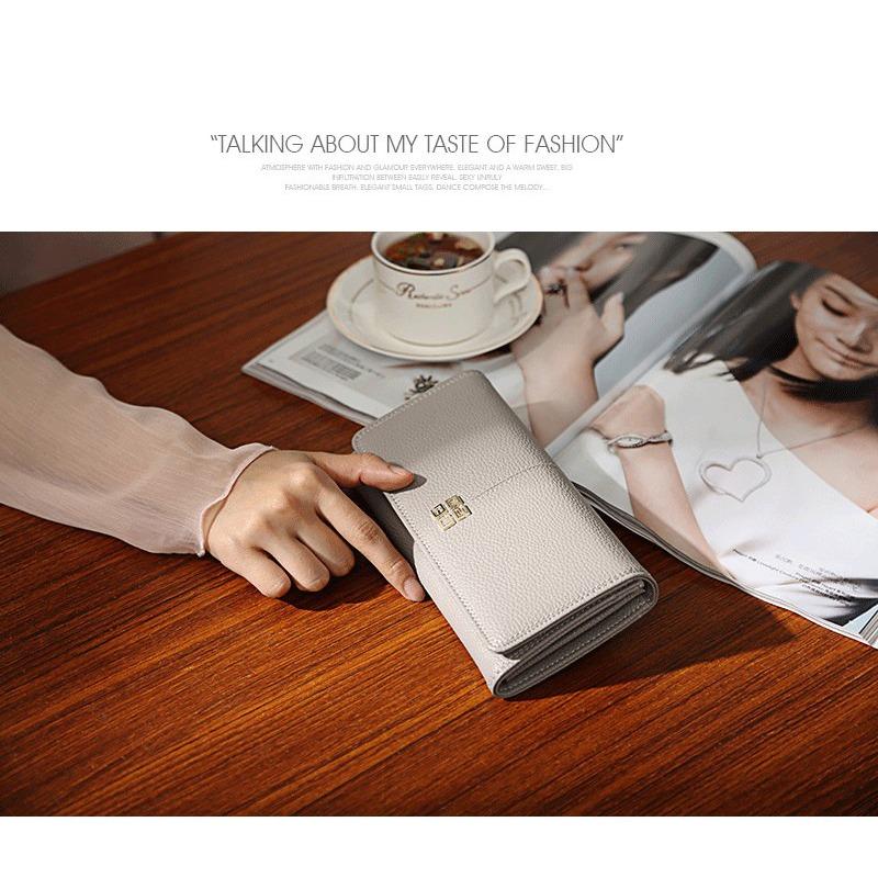 Women's Stylish Long Wallet - Clutch Purse, Coin Pouch & Card Holder