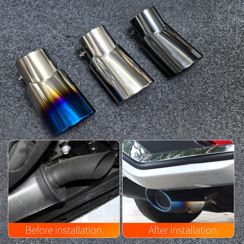 Compatible Stainless Steel Exhaust Tailpipe for Honda CRV, Highlander, Lexus, IX35, ZhiPao SUVs