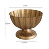 Classic Urn Planter for Home Arrangement Metal Basin Living Room Decor