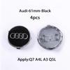 Hub Caps Hot For qaz23 4pcs 60mm 61mm 68mm 69mm qaz23 Hub Caps Car Wheel Center Caps For qaz23 A1 A2 A3 A4 A5 A6 A7 A8 S3 S6 Q3