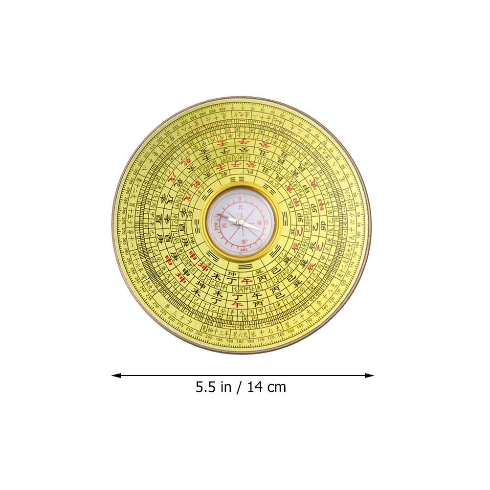 Decorative Chinese Ancient Compass with Fine Workmanship Alloy Material for Indoor Outdoor Use Vintage Style Direction Tool Chic