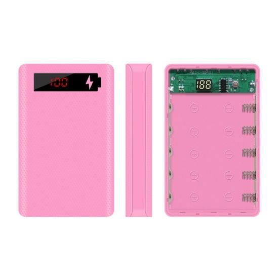 Scocca Power Bank L5 Staccabile Senza Saldatura Display Digitale LED Custodia Caricabatterie Portatile 5x18650 per Smartphone