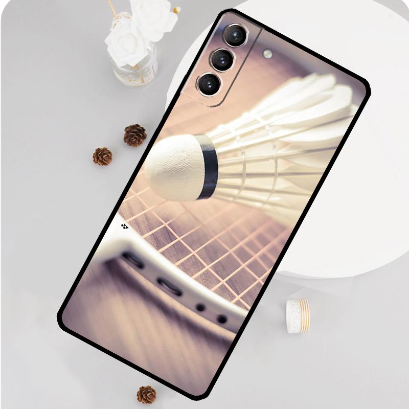 

Badminton Sport Phone Case For Samsung Galaxy S25 S26 Ultra S20 S21 S22 S23 S24 Plus S10 S25 FE Funda Cover Galaxy S25 FE
