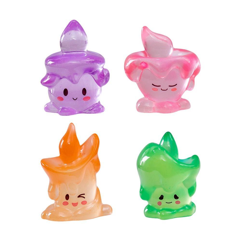 Mini Mini Candle Ornament Resin Candle Statue Halloween Candle Figurine  Ghost Festival
