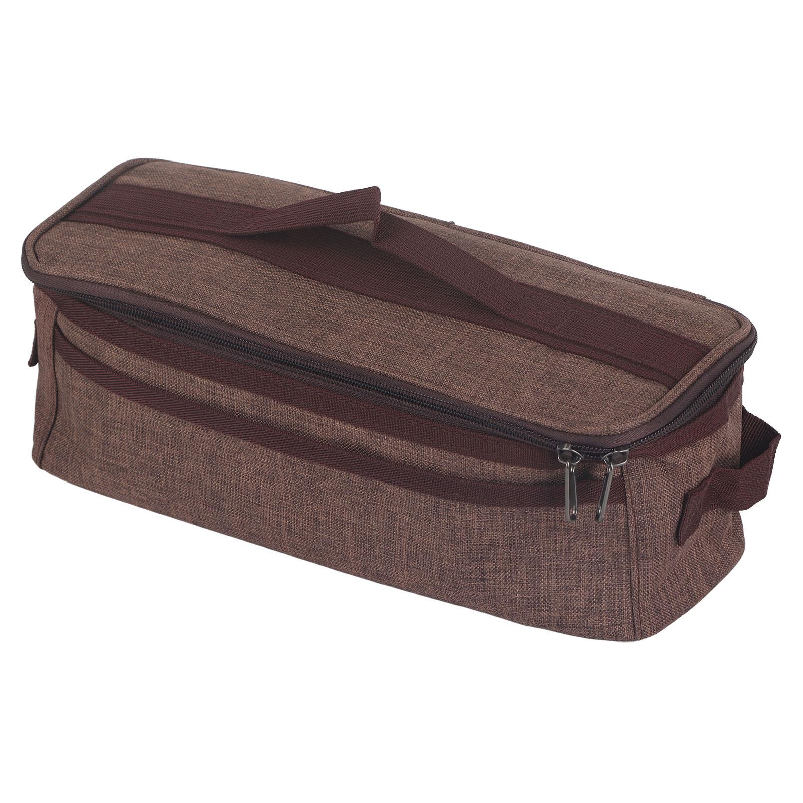 Camping Bag Large Capacity Double Tableware Storage Bag with Handle for Outdoor