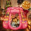 Pop Up Princess Tent with Star Light, Toys for 1 2 3 Year Old Girl Birthday Gift, Ball Pit for Baby 12-18 Month, Foldable Kids Play Tent for Toddler