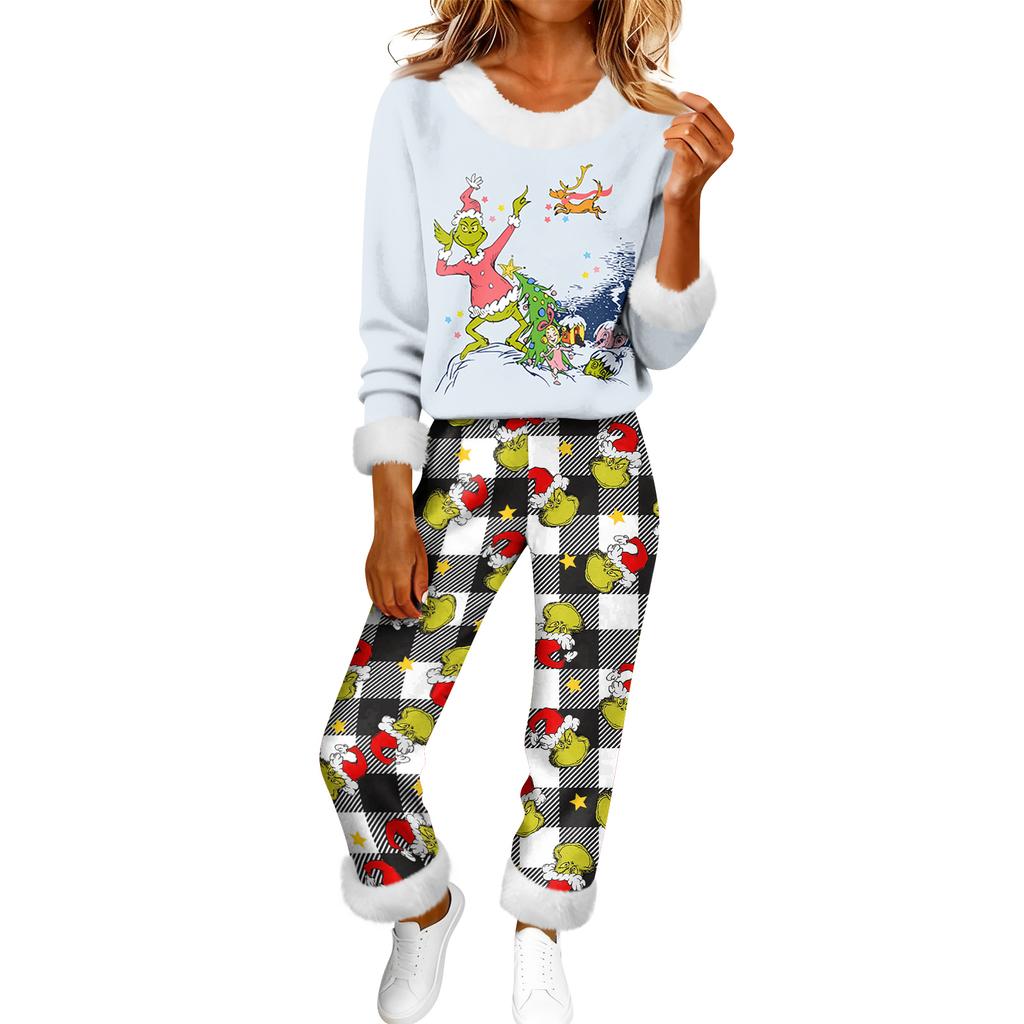 Damenmode Lässig Homewear Mode Lässig Bedruckter Cardigan Hemd Hosen Set