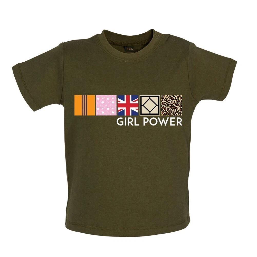 Power Girl - Kids Baby Kids Boys Girls Unisex T-Shirt / Bodysuit - Spice Band Scary Sports Music 140