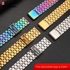 For Casio Stainless Steel watchBand A158 A159 A168 A158W F91w LA-680 AEQ-110 F91w Small Gold Watch Strap 18mm Wristband Bracelet