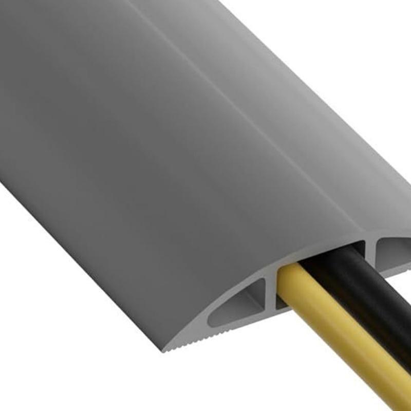 Floor Wire Cover Flexible Cut To Length Cord Concealer For Home Office Flame Retardant PVC Cable Management Channel