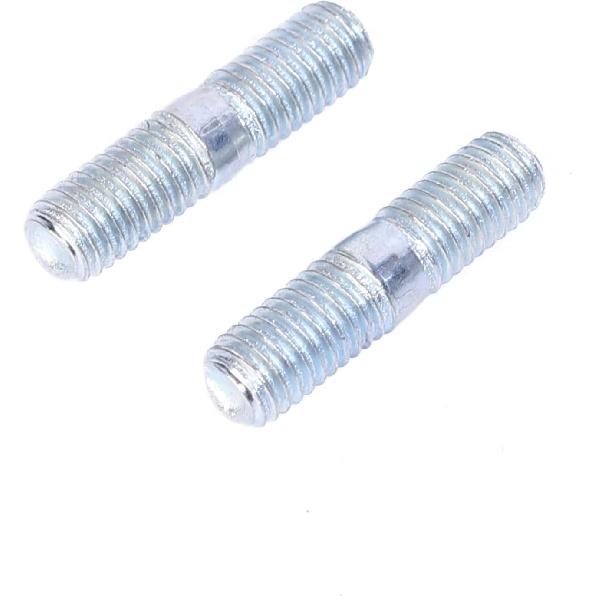 Minho 6PCS Exhaust Bolt 8MM Gasket Kit for Gy6 50cc 125cc 150cc Scooters ATVs Moped Go Karts Taotao Sunl Coolster Jonway Roketa