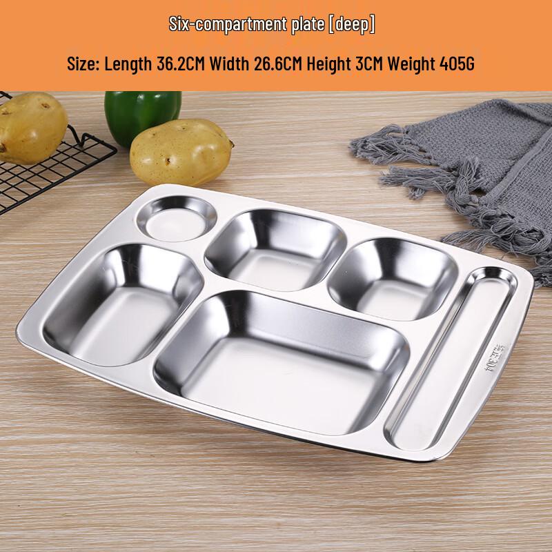 Qianxing 304 Stainless Steel Kids Divided Meal Plate Set