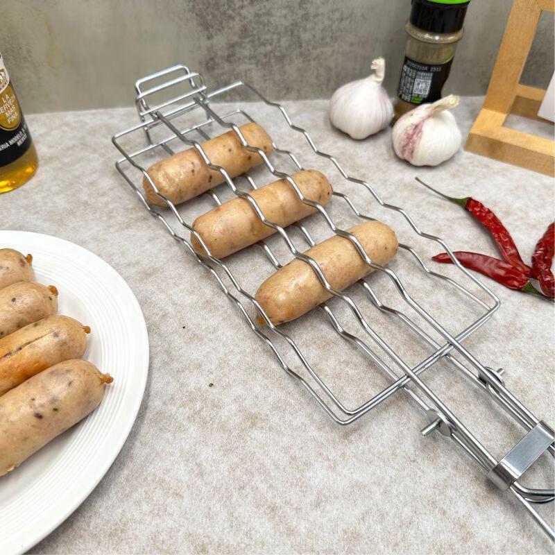 ZISIZ Foldable Sausage Grill Clip (2-Pack)