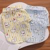 Pet Clothes with Cartoon Puppy Prints Soft Cotton-Feel with Easy Snap Closure Dog Shirt for Spring Summer