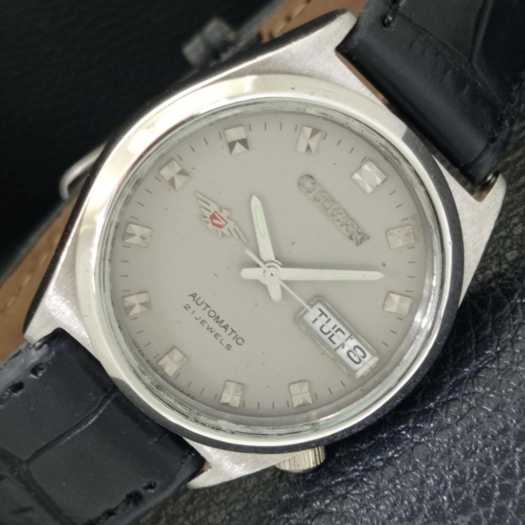 AUTOMATIC VINTAGE CITIZEN 8200 JAPAN MENS ORIGINAL DIAL WATCH a702152-5 R208-a702152