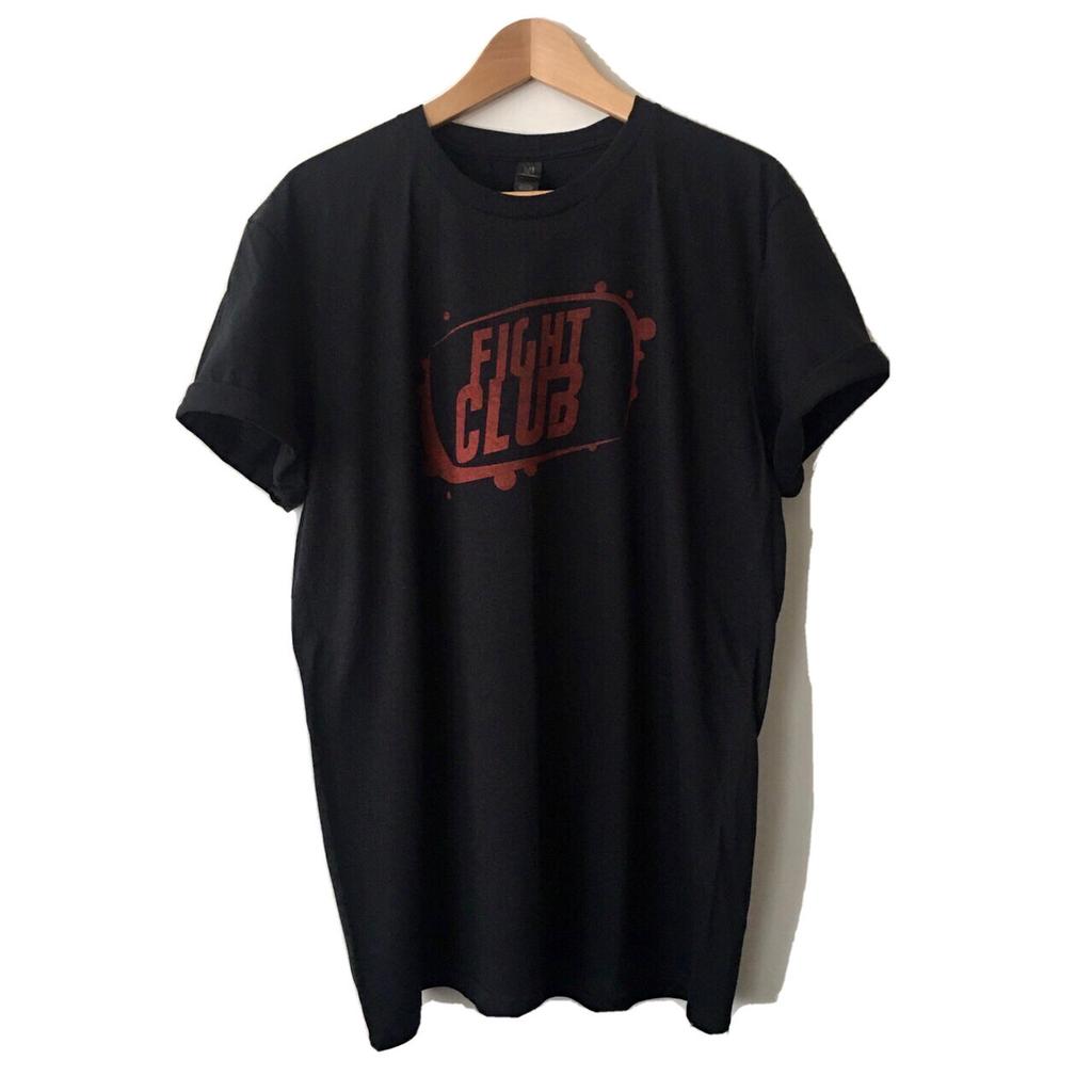 Fight Club T-shirt 100% Lichtgewicht Katoen NIEUW Zwart Heren Unisex Pasvorm Maat S-XL