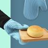 1Pc Silicone Baking Gloves Waterproof Heat Resistant Mitts Spiral Pattern Baking Mitts for Cooking Kitchen Essential