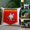 M-MichelinS T-Tyres Pillow Case Plush Fabric Soft Double Sided Print Sofa Cushion Cover Throw Pillow Covers