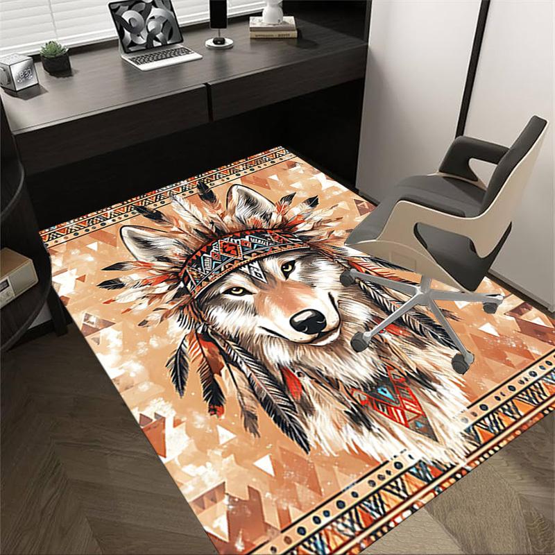 1PC Wolf Chief Anti-slip carpet, suitable for Office, bedroomand playrooms. It can also be used as a sofa footrest cover-R50