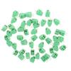 50pcs/set 2 Pin 2.54mm Pitch Green PCB Universal Screw Terminal Block Connector