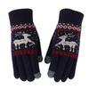 Winter Touch Screen Gloves Warm Lined Texting Glove Christmas Deer Gloves Elastic Cuff Knit Gloves for Women