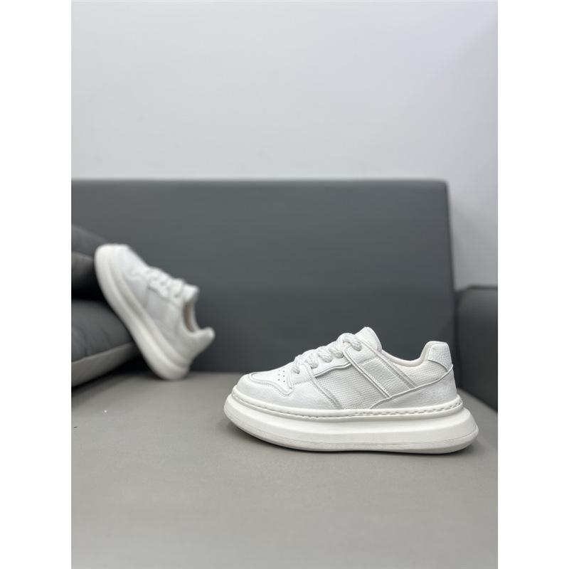 Summer new breathable mesh color matching trendy thick-soled medium-top lace-up casual shoes