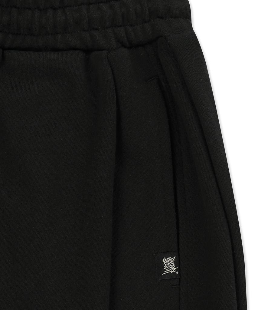 BROWNBREATH Stamp Tag Wide Sweatpants - Black