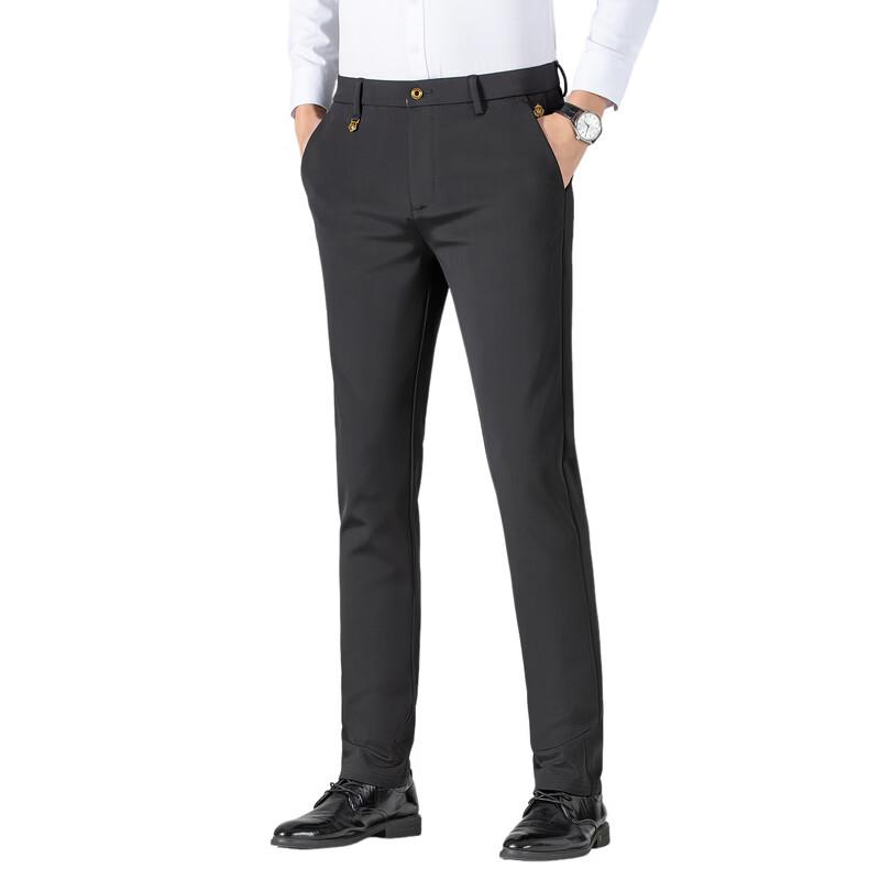 Men's High-Elastic Straight-Leg Casual Pants