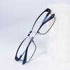 NEW Men Blue Light Blocking Reading Glasses Metal Full Frame Magnifier Presbyopia Lens Eyewear +75 +100 +125