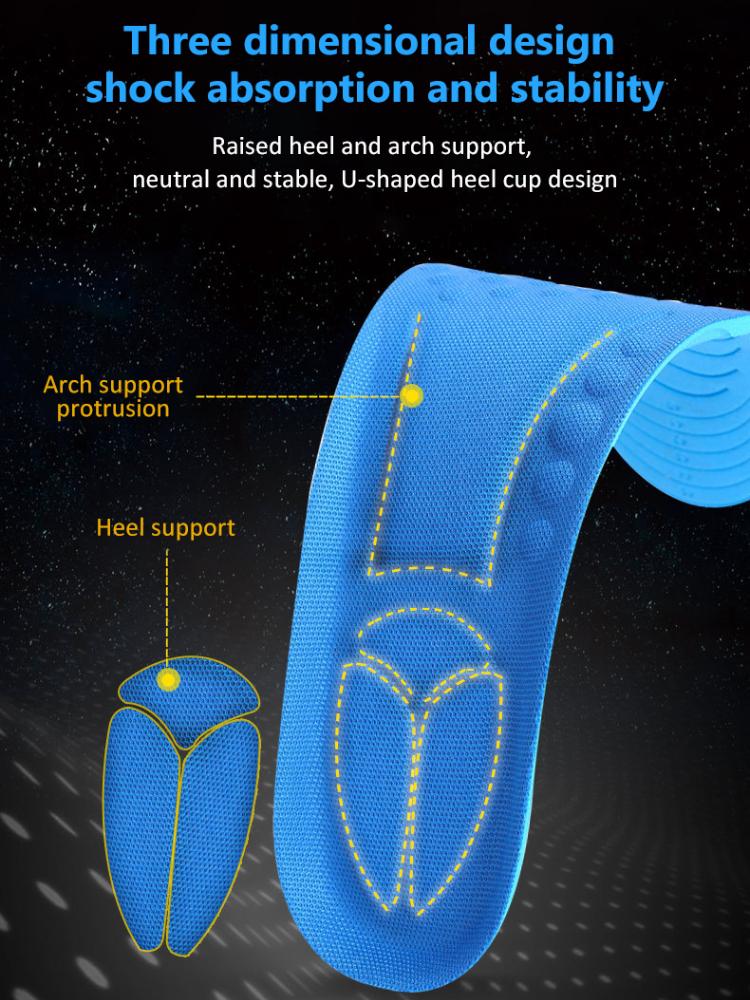 New Memory Foam Insoles For Shoes Sole Deodorant Breathable Cushion Running Insoles For Feet Man Women Orthopedic Insoles