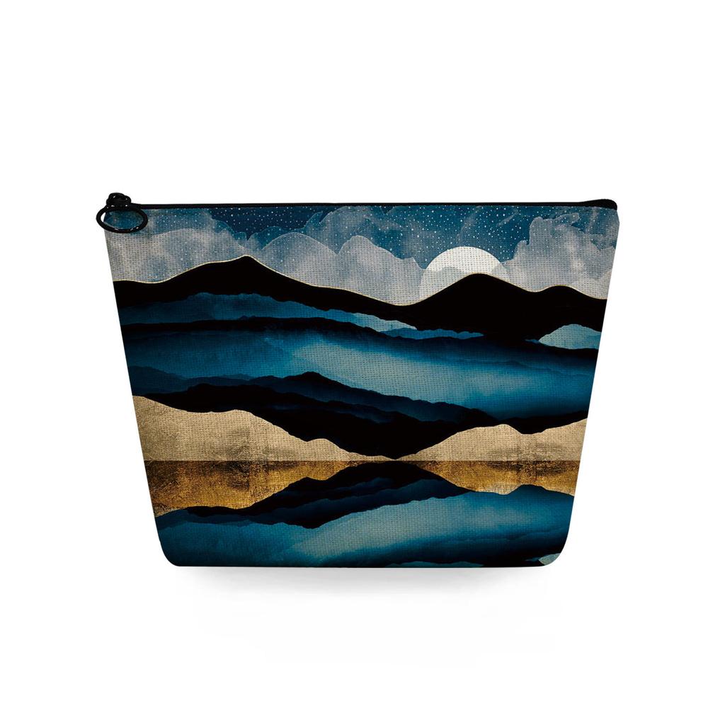 Women Landscape painting Print Cosmetic Bag Toiletries Organize Travel Storage Case 6753