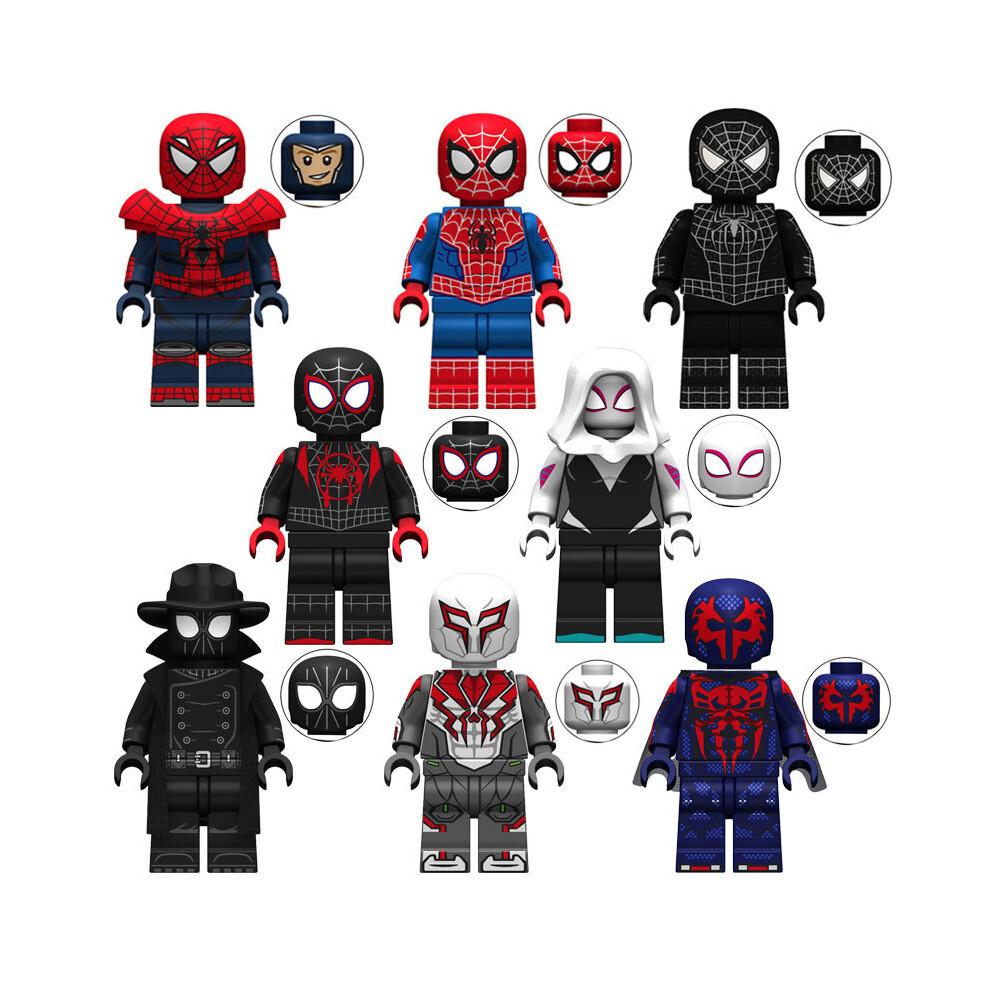 24 sztuki Superbohaterowie Venom Iron Man Spider-Man Hulk Hawkeye Superman Loki Deadpool Klocki Budowlane Figurki Zabawki
