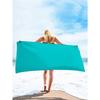 Double-sided Velvet Bath Towel Beach Towel Rectangular Beach Towel Soft and Comfortable Solid Color Beach Towel