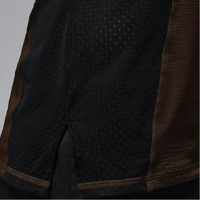 Jordan Sport Contrast Round Neck Quick-Dry Casual Long Sleeve T-Shirt Women Tops Surprise-Cocoa FD7383-259