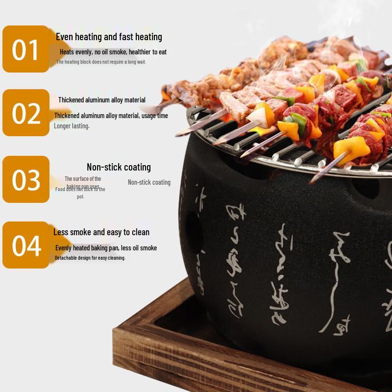 Japanese Style Charcoal Tea & BBQ Stove Set