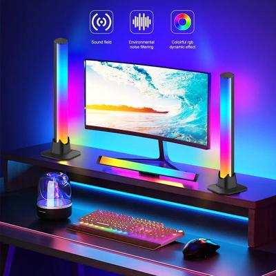 Smart RGB LED Light Bars Night Light with Bluetooth APP Control Music Rhythm Lights Backlight for Gaming TV Room Decoration Lamp