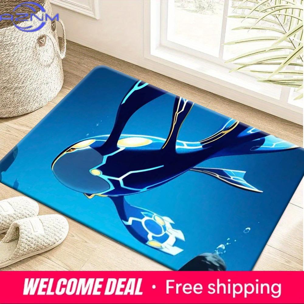 Anime Primal Kyogre Ocean Scene Print Soft Non-slip Absorbent Home Bathroom Entryway Floor Decor Doormat Rug Mat 40cm x 60cm