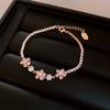 South Korea Dongdaemun Square Zircon Adjustable Bracelet Women's Simple Light Luxury Bracelet Personality Temperament High-end Jewelry